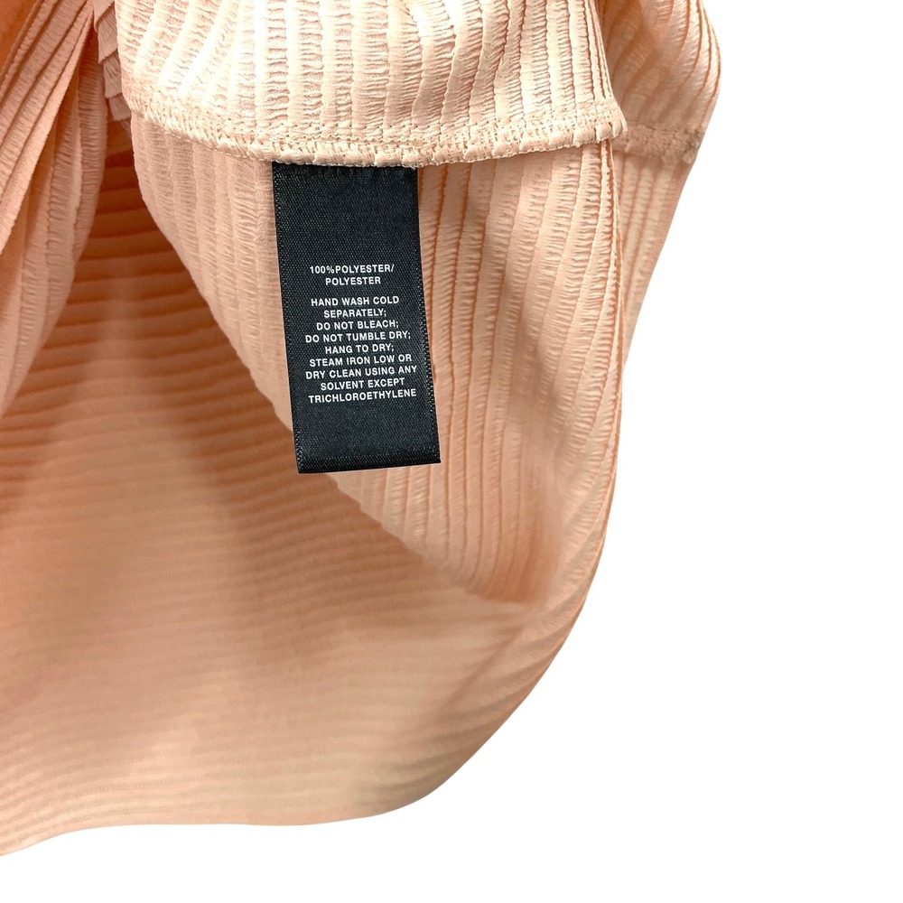 NEW Lafayette 148 Aura Pink Gauze boxy Blouse top Size XL peach pink textured - Picture 9 of 9